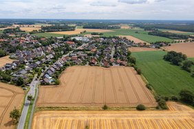 Dieses Luftbild zeigt das Areal Nosterkamp. 