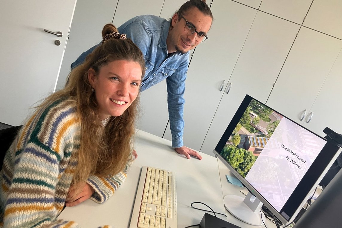 Dieses Foto zeigt Katharina Stamer und Lennart Mania