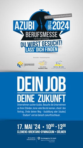 Plakat zur Berufsmesse 2024