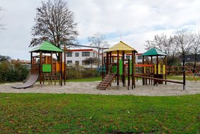 Dieses Foto zeigt den neuen Spielplatz Industriestraße