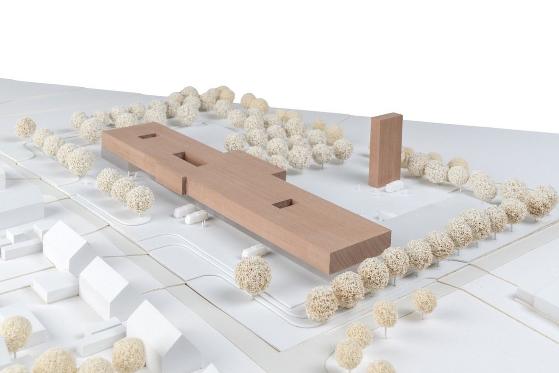 Dieses Foto zeigt den Siegerentwurf des Architektenwettbewerbs