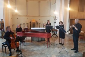 •	Das Ensemble Continuo beim Konzert im Kloster Hamicolt am 15. Juni