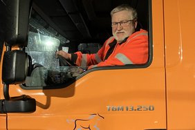 Seit 25 Jahren ist Christian Lewe für den Baubetriebshof auch im Winterdienst im Einsatz.