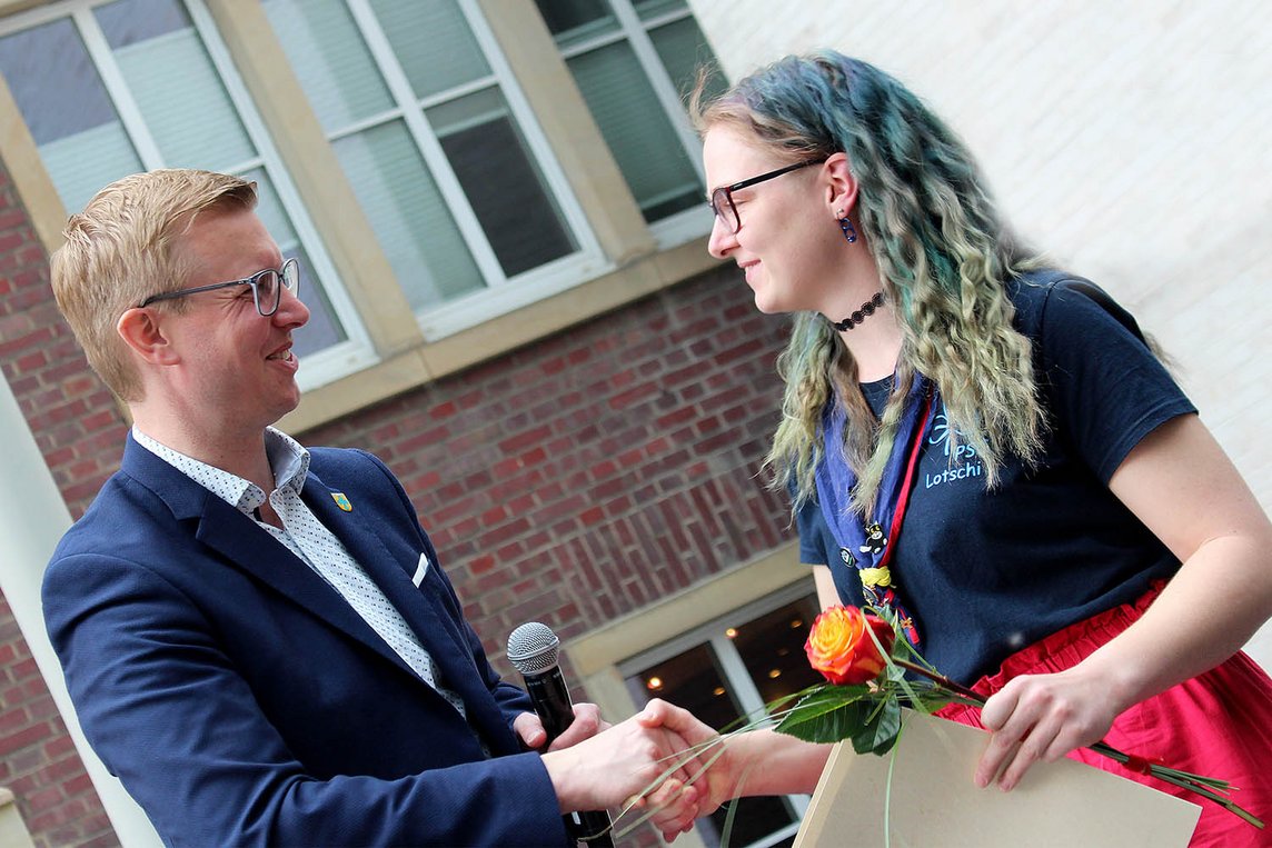 Dieses Foto zeigt Carsten Hövekamp und Klara Kock