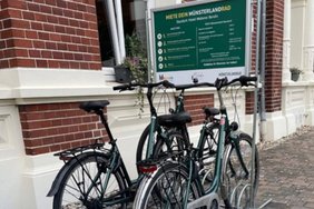 Dieses Foto zeigt die bereits bestehende Ausleihstation am Hotel Bendix. 