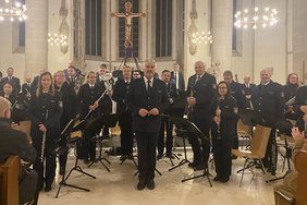 Bereits zum zwölften Mal ist das Landespolizeiorchester für ein Adventskonzert zu Gast in Dülmen. Foto: Stadt Dülmen