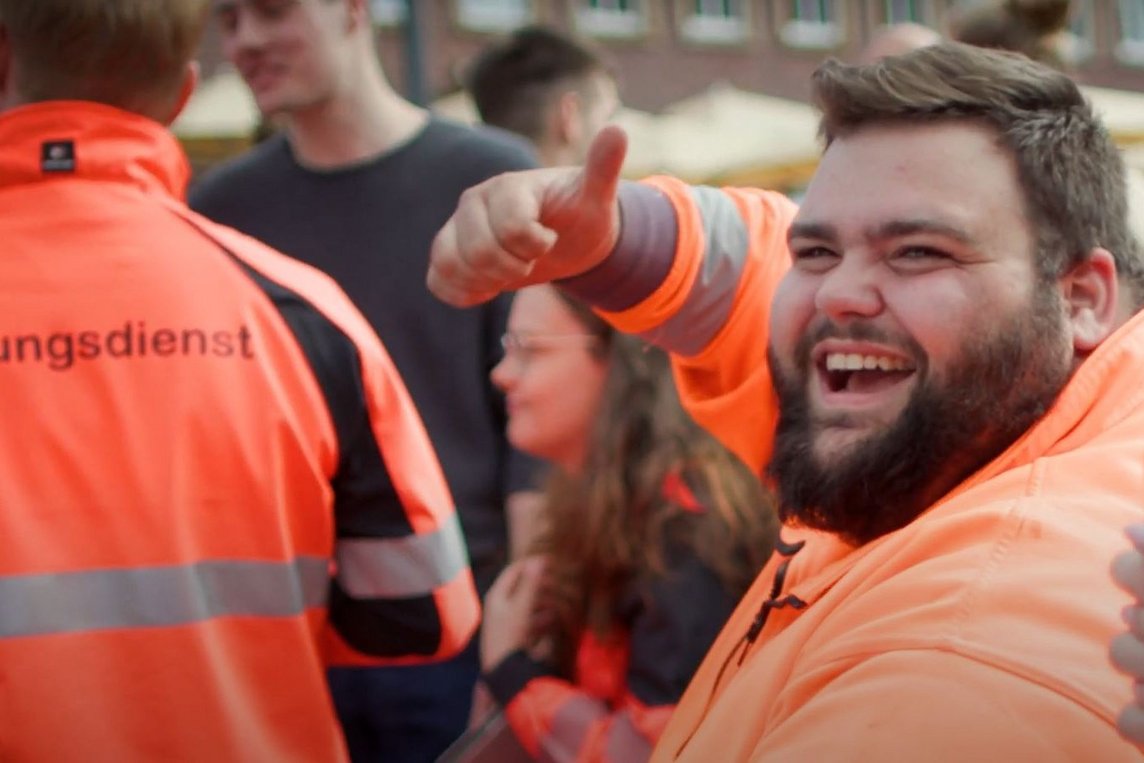 Dieses Foto zeigt eine Szene aus dem neuen Ausbildungsfilm